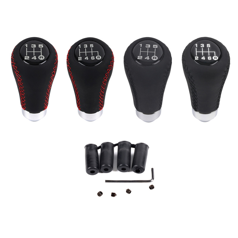 Suitable for car modification universal 5 6-speed gear head leather wave stick head gear handle head shift handball wholesale