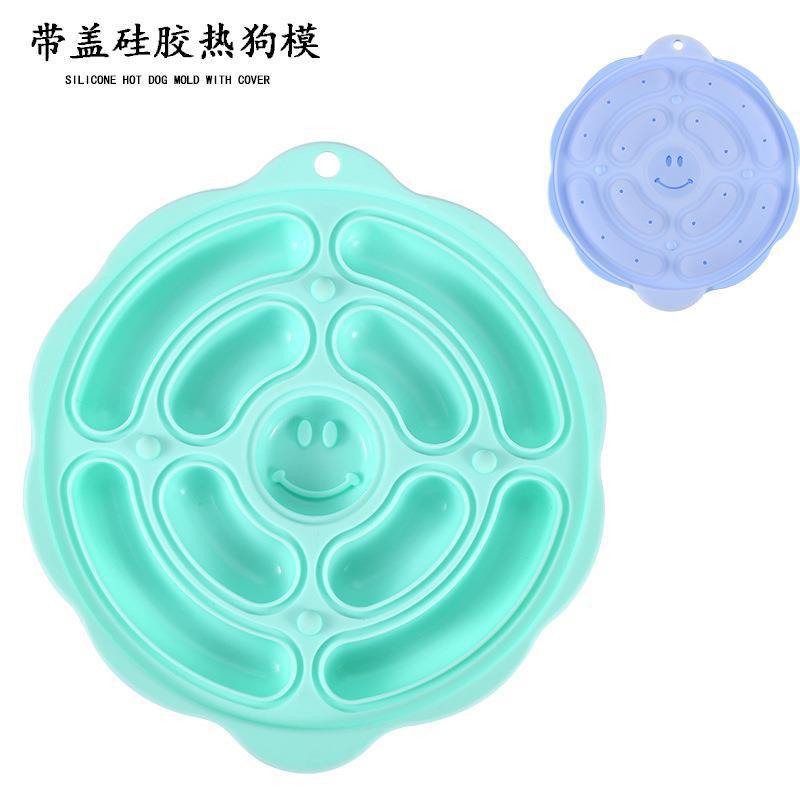 In-stock silicone sausage mold, homemade ham mold, baby food supplement mold, hot dog mold with lid