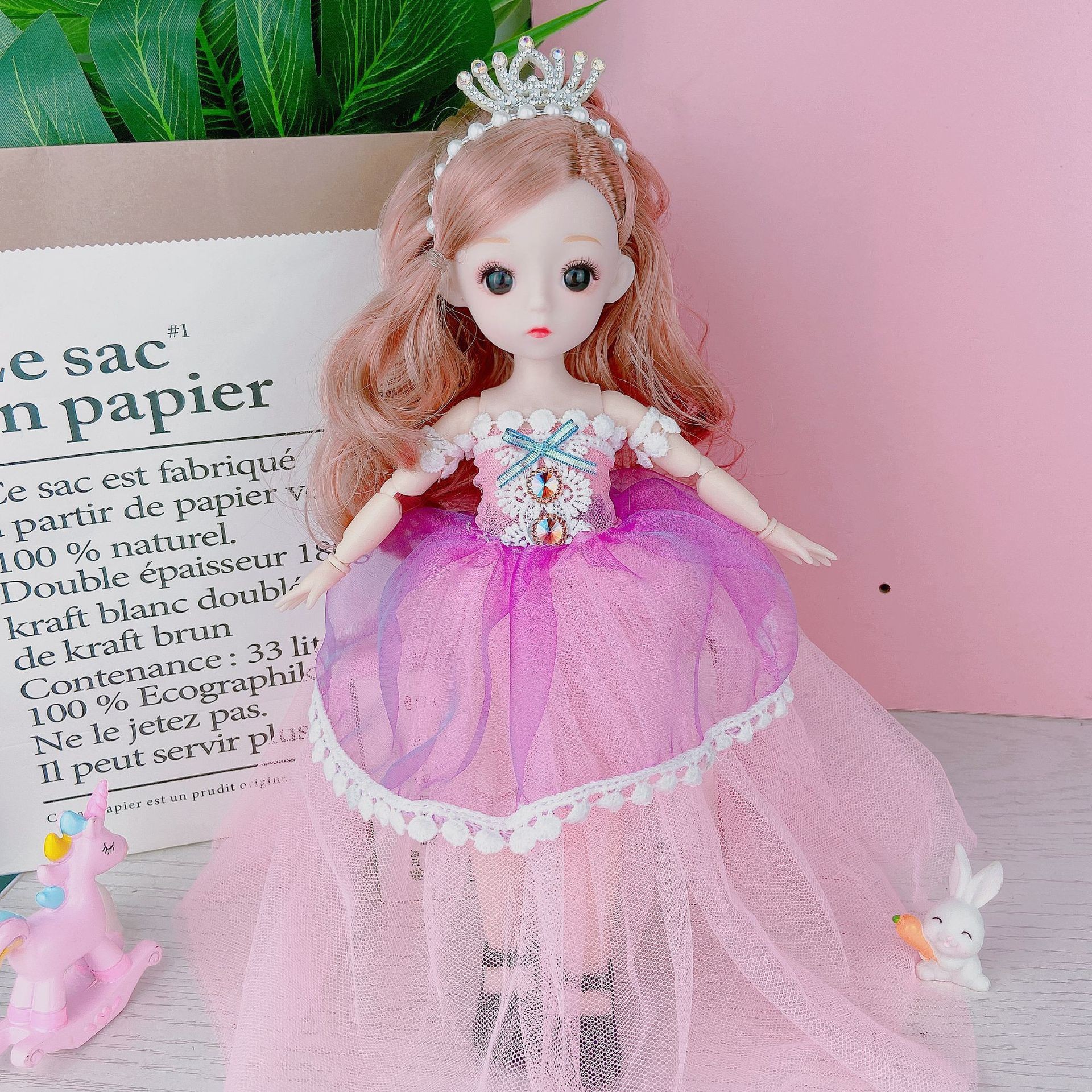 New Cute Bjd Barbie Doll 30cm Beautiful Princess Doll Girl Toy Doll