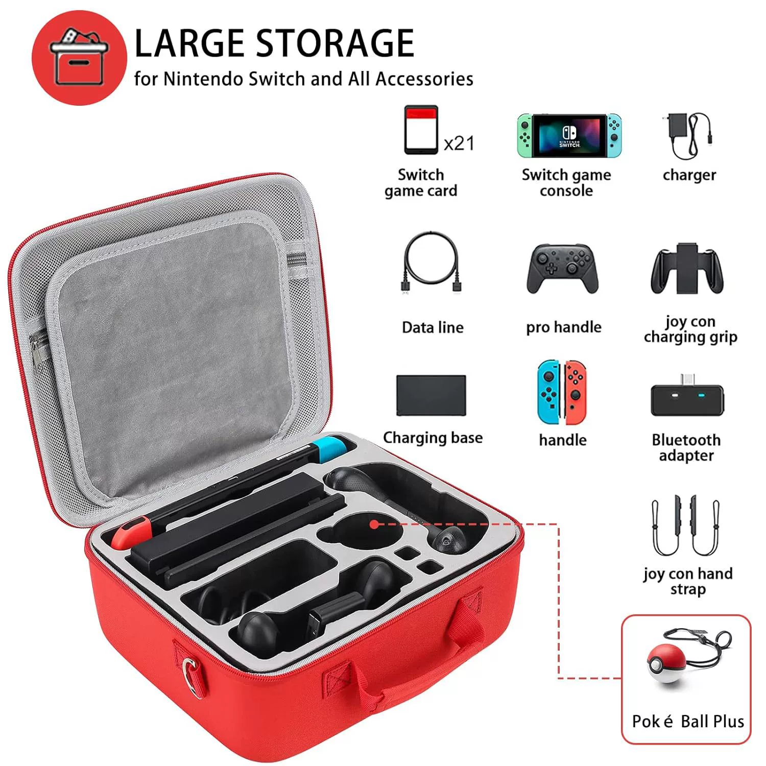 Nintendo Switch full set large bag Mario theme console storage bag NS storage box waterproof shoulder bag