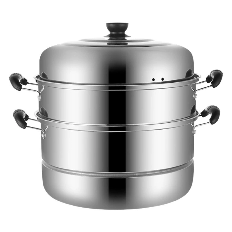 Пароварка из нержавеющей стали суп горшок двухслойный трехслойный утолщенный бытовой небольшой горшок суп горшок с экспортными поставками подарки