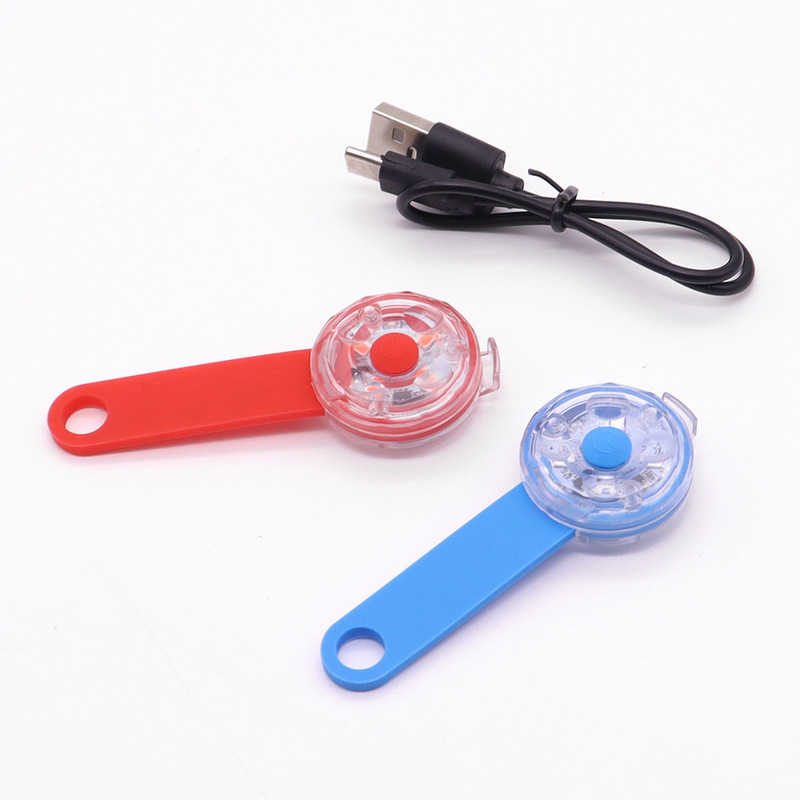 Pet Lamp Dog Walking Lamp USB Rechargeable Dog Going Out Night Luminous Collar Pendant LED Luminous Dog Tagging