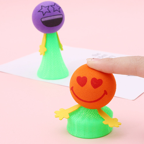 Cross-border luminous toy bouncing elf spring man bouncing villain jumping man kindergarten gift gift wholesale