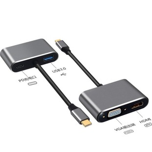 type-c�Uչ�]USB-c�Dvga�ĺ�һ�����D�Ӿ�hub ��չ�] USB�D�Q��