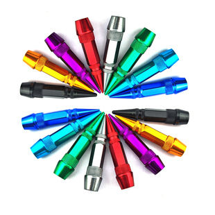 Car Tire Pointed Valve Caps Car Accessories Bullet Valve Core 60mm Tire Valve Caps