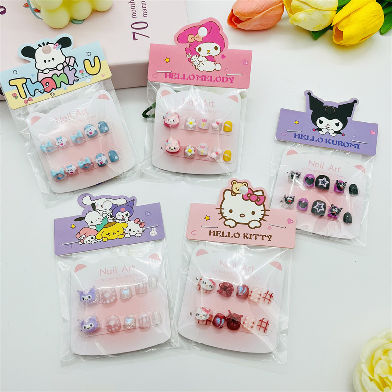 Customized Nail Stickers for Children, Cute and Fun Nail Art, Sweet Nail Pieces, Wearable Nails, Children's Day Prize Gifts