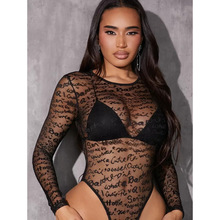 T 45064 Lace Sheer Bodysuit ��˿͸�������¿羳����ͨ����