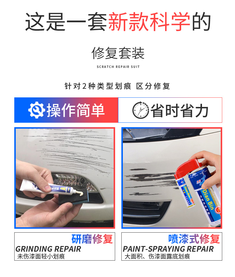 Car Paint Scratch Repair Kit Touch Up Pen Self Spray Paint