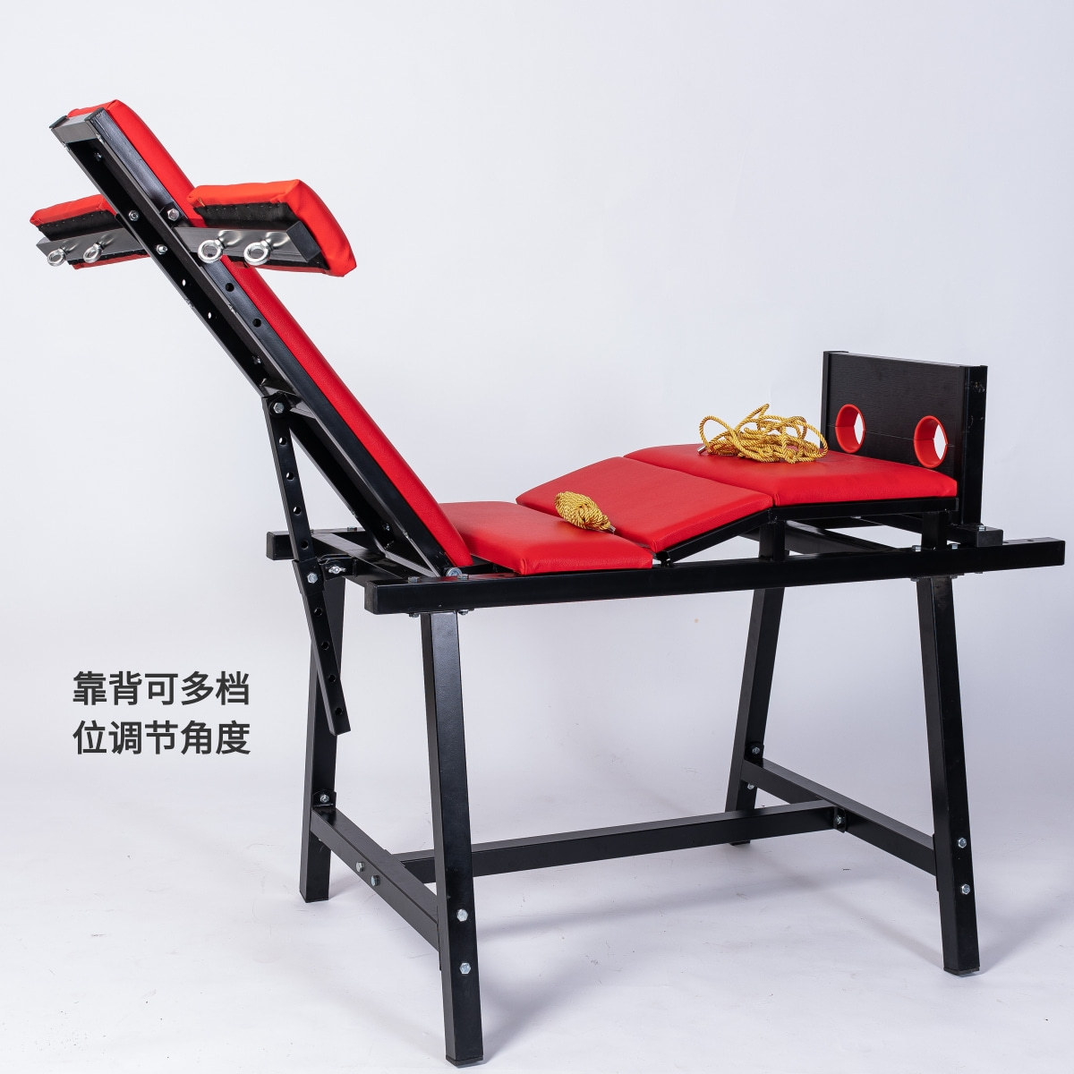 BDSM情趣家具挠痒痒老虎椅调教凳子刑具架足枷大型拘束架脚铐-阿里巴巴