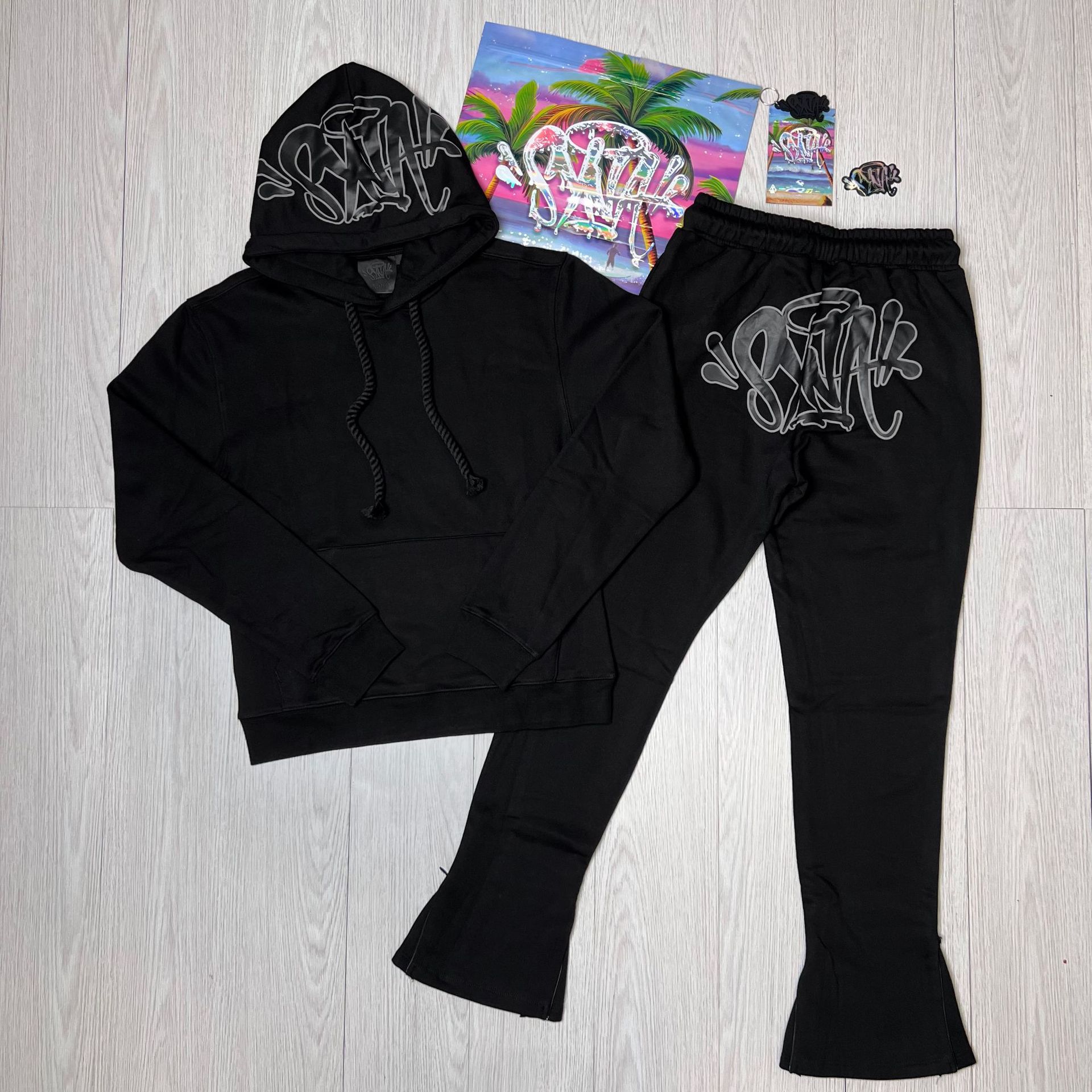 Traje negro 17 (accesorios + bolso)