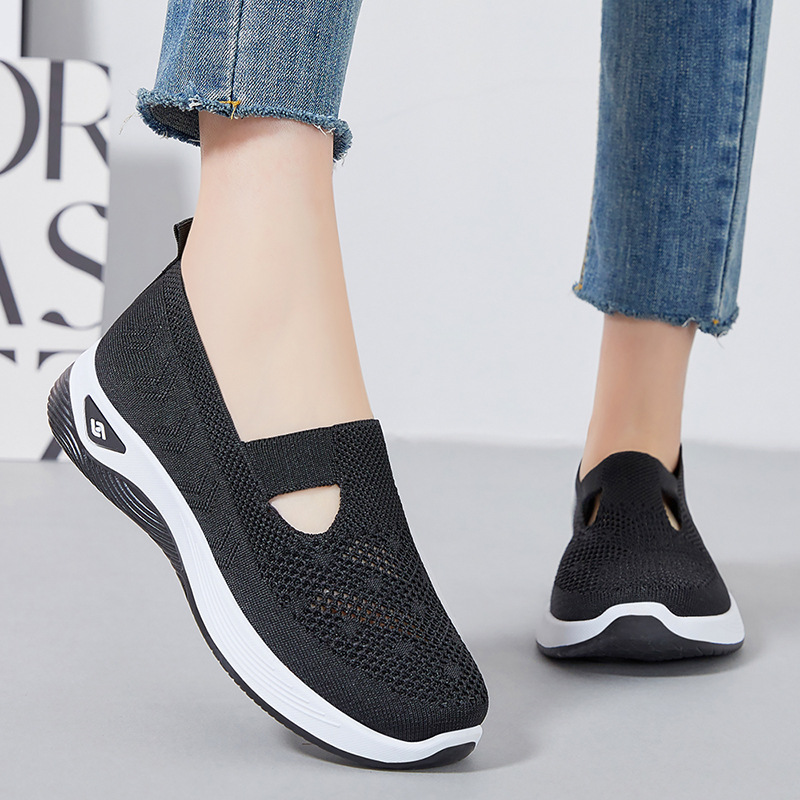 Zapatos individuales verano mujer todo-fósforo boca baja zapatos individuales transfronterizos temu venta al por mayor zapatos perezosos casuales para mujer zapatos de madre de un pie