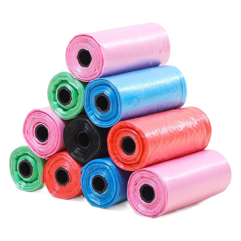 Fábrica al por mayor transfronteriza recomendar bolsas de basura para mascotas lisas 20 piezas mascotas gato y perro bolsas de recogida suministros de limpieza