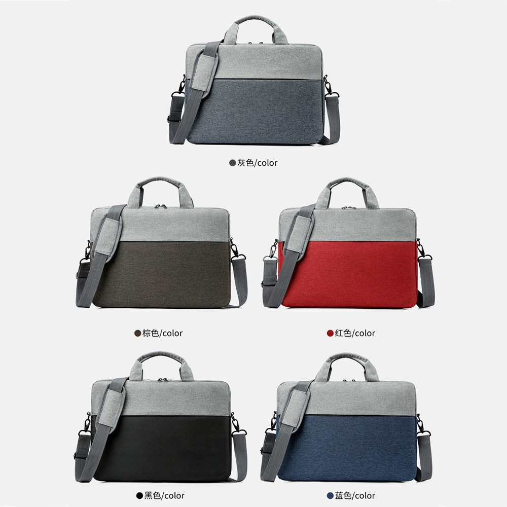 Bolsa de computadora portátil transfronteriza, ocio de negocios, maletín simple de tela Oxford, maletín de agua, maletín plano, maletín de gran capacidad