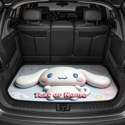Avtomobil döşəmə paspasları Design, Dirt-Resistant, Wear-Resistant, Easy to - 0320-cartoon-trunk-mat-8-flat-effect-not-3d-effect-75100cm-crystal-velvet-dot-plastic-bottom