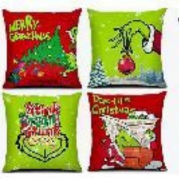 Navidad almohada cubierta de decoración para el hogar almohada de la sala de estar sofá cojín cubierta de dormitorio almohada de cabeza fábrica al por mayor
