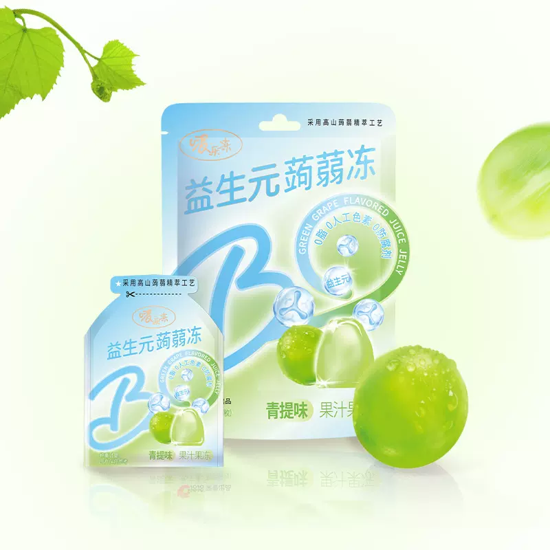 洽洽蒟蒻果汁果冻青提味水蜜桃味葡萄味低脂零食办公室零食分享装
