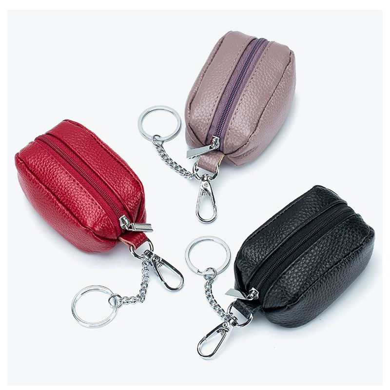 Capacious key bag, shoulder bag, cute universal small bag, fashionable storage system, genuine leather