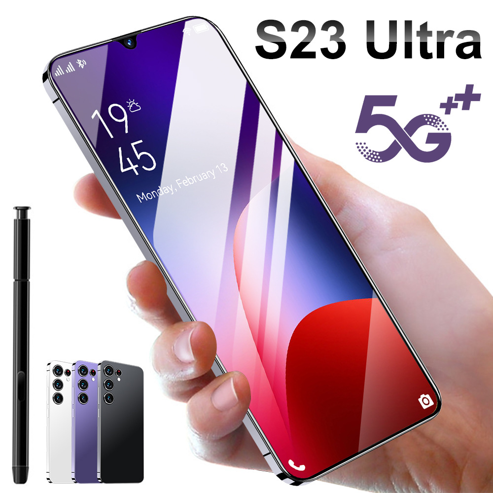 跨境手机S23 Ultra 7.0寸大屏 500W像素一体机速卖通热销智能手机