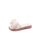 Girls' sandals 2023 Summer new Korean style little girl soft bottom fashion Green Princess flat flip flops