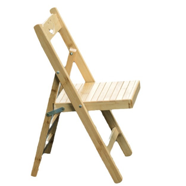 silla de madera maciza, silla de bambú, taburetes para niños, ocio al aire libre, pesca portátil, taburetes plegables para el hogar