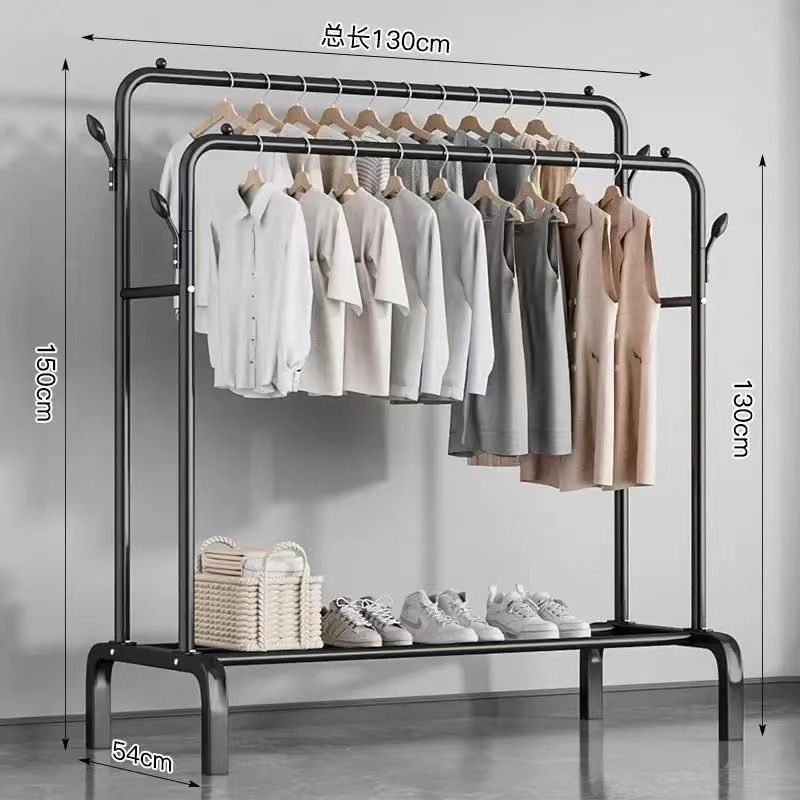 Perchero de secado plegable de pie para uso doméstico dormitorio balcón interior colgar ropa de forma sencilla