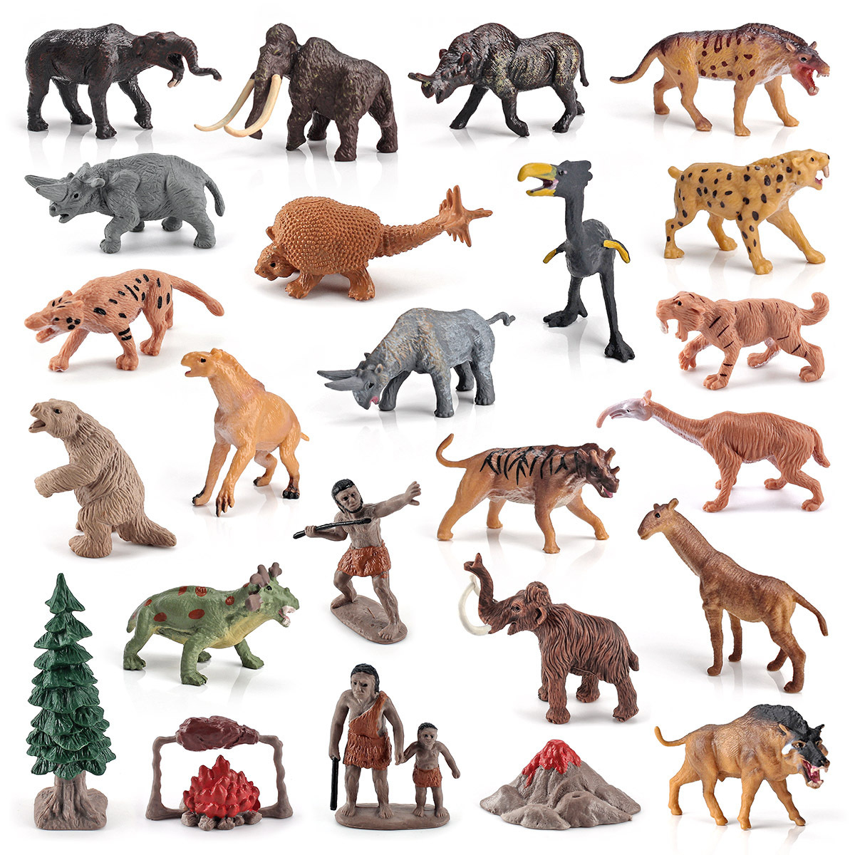 Transfronterizo simulación tiempos antiguos traje modelo prehistórico animal dientes de sable Tigre pesado pie bestia gigante Xi escritorio adornos estáticos