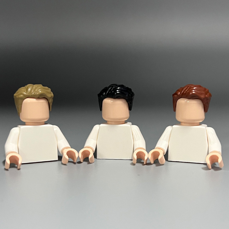 23186 Small Particle Building Block Minifigure Hair and Hats Superman Hair Slicked-Back Short Hair Cross-Border Wholesale 23186 Small Particle Building Block Minifigure Hair and Hats Superman Hair Slicked-Back Short Hair Cross-Border Wholesale