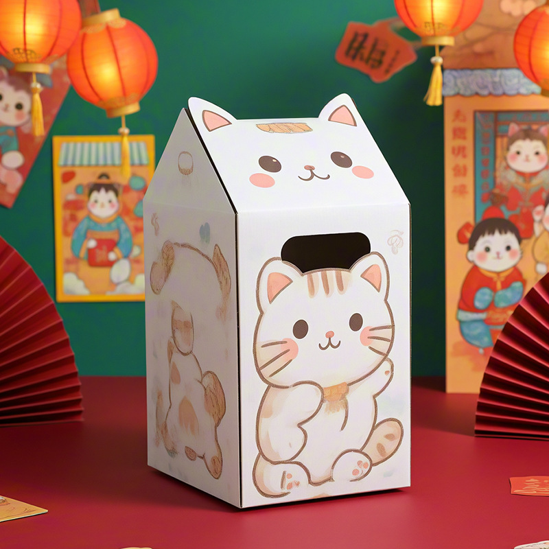 New Cat carton carton paper cat nest Cat caught board integrated…