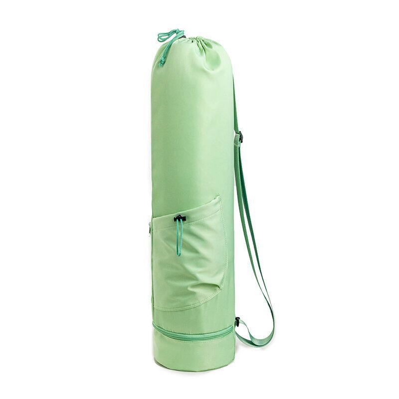 Bolsa de esterilla de yoga con bolsillo de botella de agua y bolsa húmeda inferior, esterilla de yoga deportiva, bolsa multifuncional