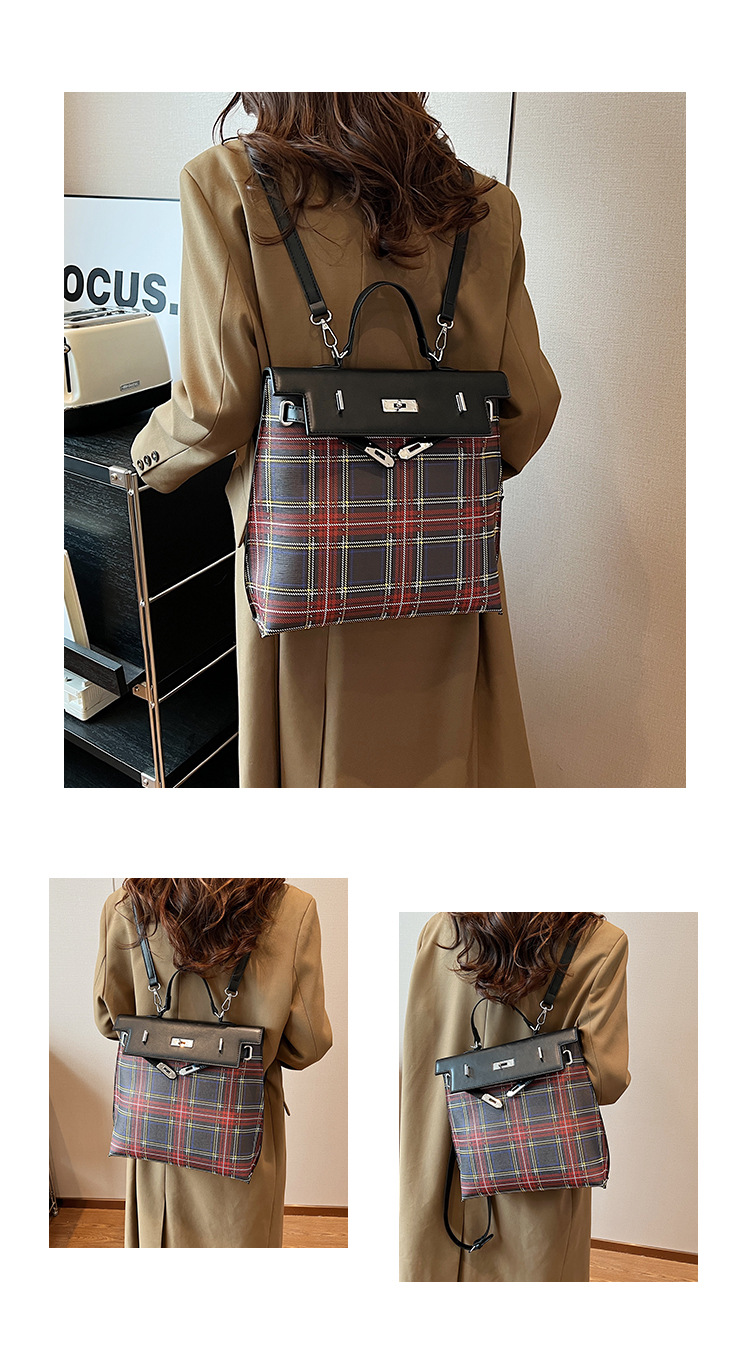 Mochila de gran capacidad con colores contrastantes, ligera para niñas, nuevo diseño de nicho, para mujer de moda._voghion.com