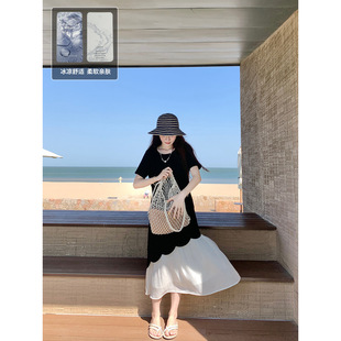61007#���YANGRUOYU��ĺҹ�ǹ⡿��ʽƴ���B��ȹŮ㼑�ײɫ�Lȹ