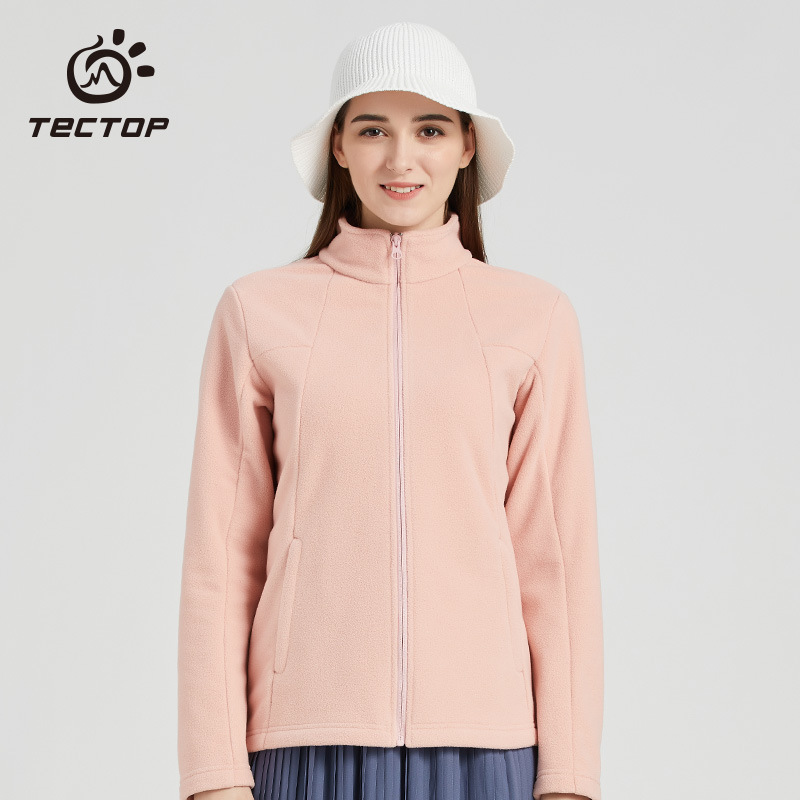 2021秋冬新款TECTOP户外升级版女款加厚抓绒衣抓绒外套开衫320g|ms