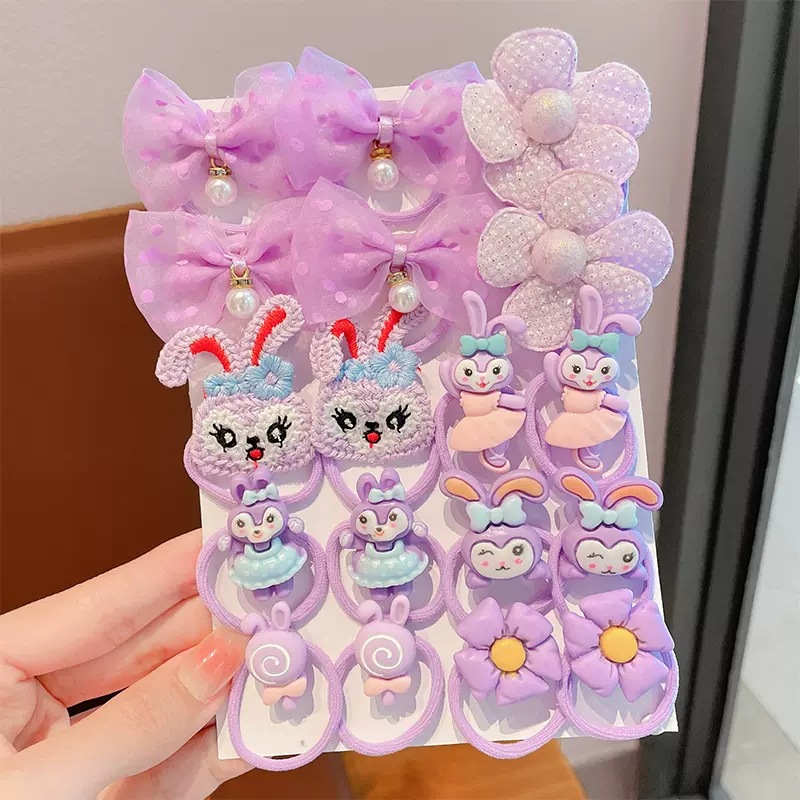 Banda de goma para niños cuerda de pelo para bebés arco de niña no duele el cabello banda de goma linda princesa banda de pelo Cola de Caballo accesorios para el cabello