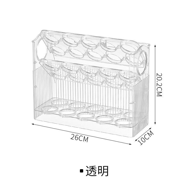 Huevera Giratoria para Puerta Lateral de Refrigerador PET con Volteo Automático para Cocina