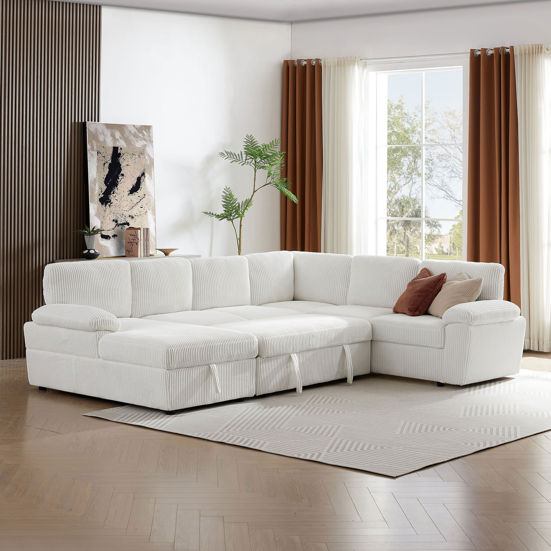 Sofá de bloque de tofu, minimalista italiano, sofá de línea recta de celebridades de Internet, sofá de compresión al vacío de tela de sala de estar de apartamento pequeño image 1