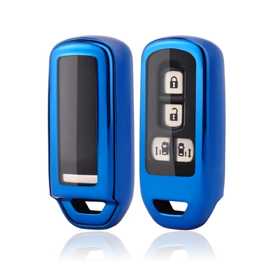 TPU material, Car key bag - charming-blue