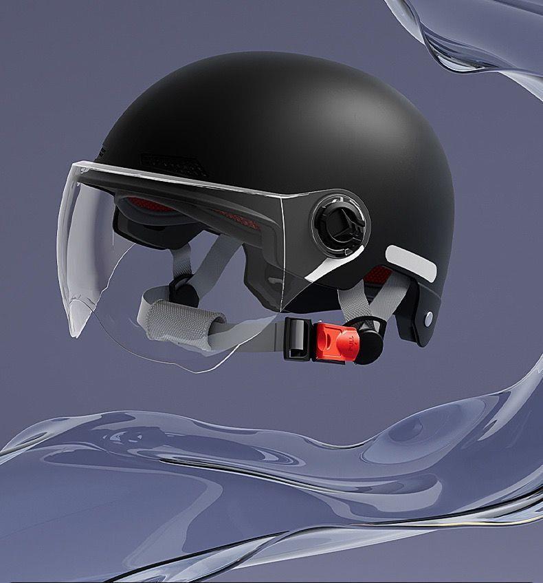 Newly Certified Electric Vehicle Helmet, National Standard, Unisex, Summer Half Helmet for Electric Bikes and Motorcycles, Lightweight Riding Safety Helmet