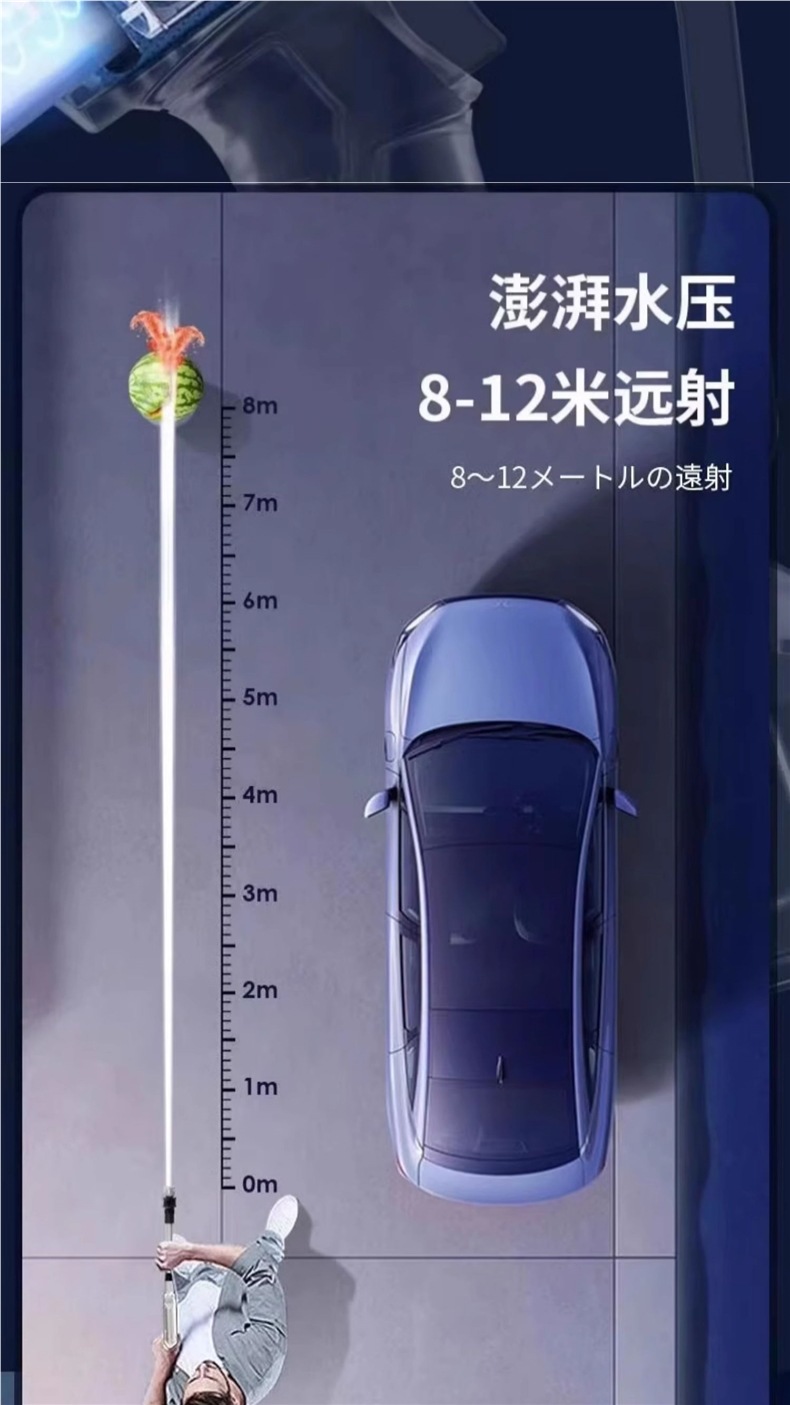 High-Pressure Car Wash Water Gun Wireless Charging Lithium Battery Household Powerful Supercharged Electric Water Gun Car Wash Artifact Copper Others