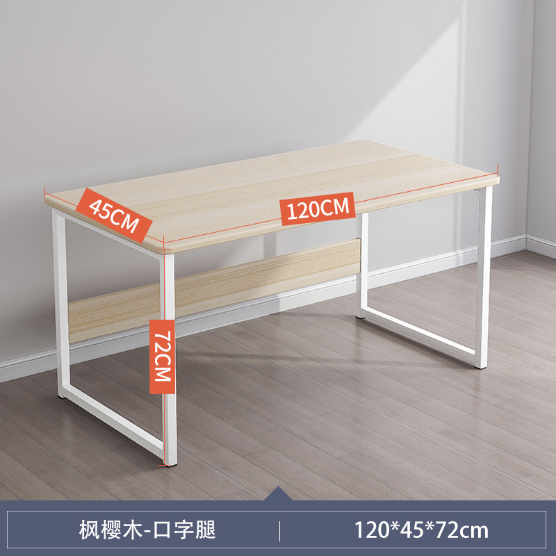 Escritorio blanco grande y sencillo para uso doméstico, escritorio para estudiantes, escritorio para computadora de escritorio para casas de alquiler, escritorio de oficina.