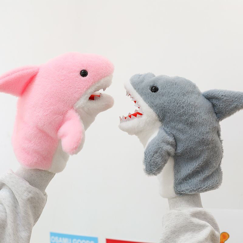 Plush shark, hand puppet