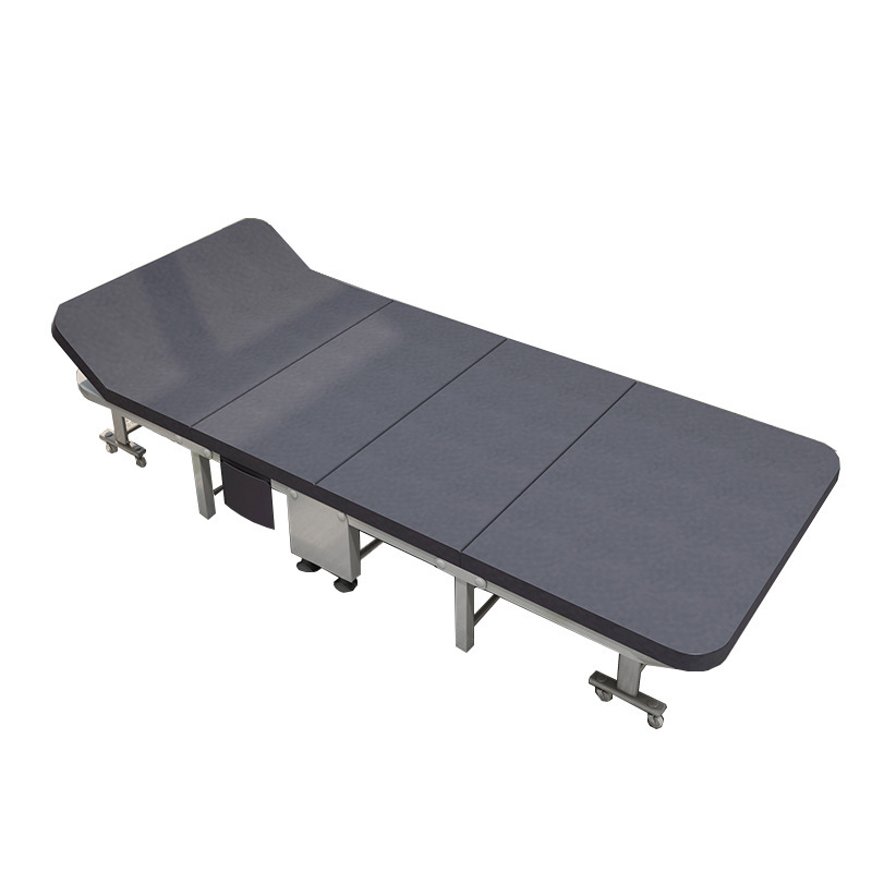 Cama plegable al por mayor oficina en casa sola pausa para el almuerzo cama tecnología tela cuatro veces esponja siesta cama plegable cama dura