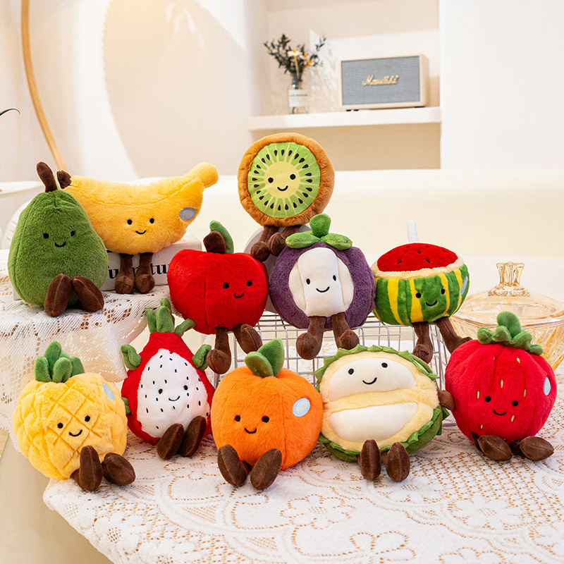 Simulated Fruit Plush Toy Dragon Fruit Strawberry Vegetable Corn Doll Children's Comfort Doll Birthday Gift