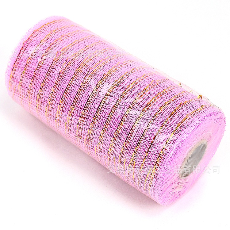 Suministro directo de fábrica cinta de Navidad malla decorativa transfronteriza PP embalaje neto 15cm * 10 yardas Regalo De vacaciones gasa