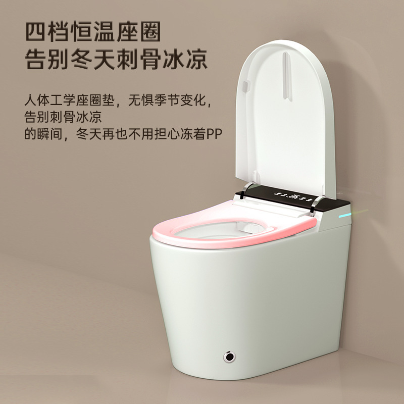 Japanese Original Small Apartment Toilet 58cm Ultra-Short Model with Built-In Foam Shield/One-Piece Toilet Modern and Simple