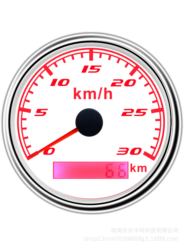 Gps Speedometer 30Km Gps Speedometer 12/24V Universal Engineering Vehicle Pulse Gps Odometer Speedometer