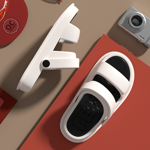 New style slippers for women, summer thick soles for home, couple sports, outdoor wear, soft soles, fashionable two-wear beach sandals wholesale