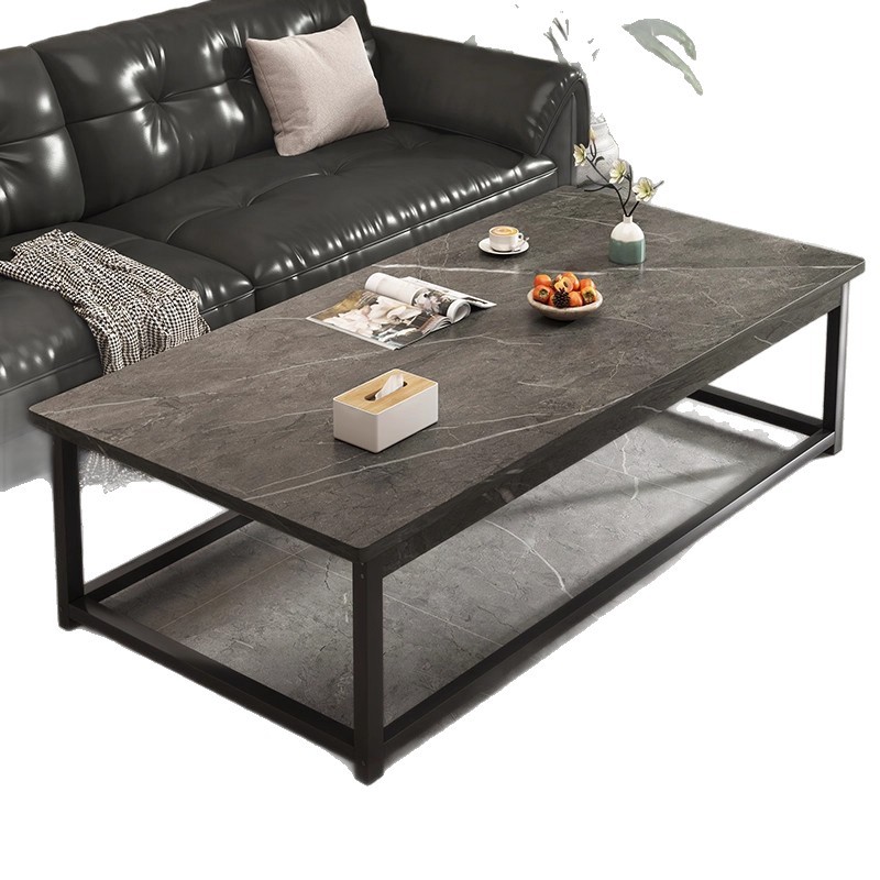 Mesa de té sala de estar doméstica pequeña mesa de alquiler de casa 2025 nuevo simple moderno sofá cuadrado mesa de té