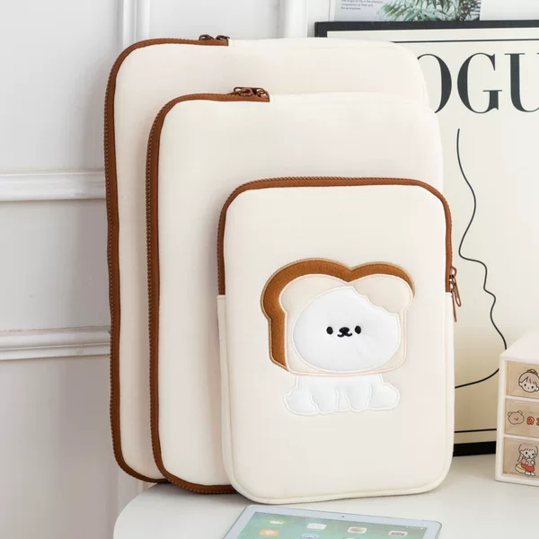 South Korea ins liner bag 11 inch 13 inch notebook storage bag student bread dog ipad tablet computer bag