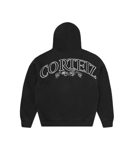 Corteiz Alcatraz nueva con cremallera hoodie suelta alta calle de moda americana conjunto de pantalones de impresión transfronterizos