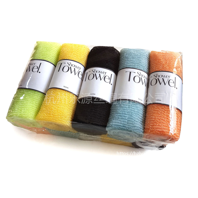 Cross-border Hot-selling Korean-style Roll Long Back Rubbing Bath Towel Nylon Scrub Bath Wipe Back Wipe Thickened Cross-border Hot-selling Korean-style Roll Long Back Rubbing Bath Towel Nylon Scrub Bath Wipe Back Wipe Thickened